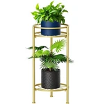 Homexin 2-TIER Metal Plant Stand 23.4" Tall Heavy Duty Rustproof Flower Pot. Fixed Price $47.11.