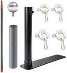 Upgraded Telescopic Flagpole With Anti-break Tube, Thickened Tire Bracket. Fixed Price $86.00.