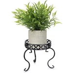 Ownmy Metal Round Plant Stand Indoor Outdoor Iron Flower Pot Holder, Black. Fixed Price $23.23.