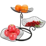 3TIER Fruit Basket Stand Decorative Iron Bowl Metal Wire Holder Trays Lotus. Fixed Price $40.93.