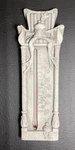 Carruth Studio Frog Prince Lady Bug Wall Thermometer 1997 Cast Stone (works). Fixed Price $35.00.