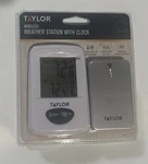 Taylor Weather Station With Clock Wireless White 1511. Fixed Price $9.99.