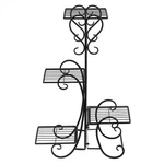 4 Potted Square Flower Metal Shelves Plant Stand Decoration For Indoor Outdo. Fixed Price $88.15.