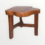 Farmhouse Stool Living Edge Side Table Acacia Wood Small Plant Stand 3 Leg. Fixed Price $86.25.