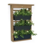 Algreen Gardenview Vertical Living Wall Hanging For 3 Planters(open Box). Fixed Price $43.51.