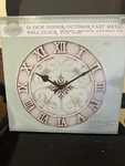 La Crosse Indoor/outdoor Cast Metal Clock Model BBB86491. Fixed Price $24.95.