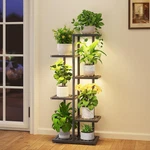 Idavosic.ly Plant Stand With Grow Light Indoor Outdoor, 5-TIER Tall Metal Flower. Fixed Price $59.10.