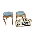 64825 Pair Marble Top Lamp Table Stand Zan Zour Luxury Antique Furniture. Fixed Price $325.00.