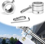Dupkev Flag Pole 1 Inch, Spinners With Bearings, Aluminum All.... Fixed Price $36.72.
