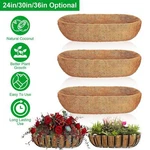 3PCS 24/30/36 Inch Garden Hanging Planter Basket Natural Coco Liners Replacement. Fixed Price $25.82.