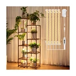 Dreyoo Plant Stand With Lights, Wood Shelf Full Spectrum Grow.... Fixed Price $62.84.