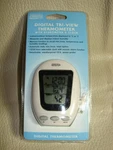 Springfield Tri-view Digital Thermometer With Clock Indoor Outside -#25. Fixed Price $14.95.