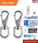 304 Stainless Steel Swivel Snap Hooks, 2 Pack 3.5 Inch Flag Pole Clips, Heavy.... Fixed Price $19.22.