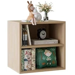 Cube Storage Organizer Stackable Bookshelf, Wooden Display 2 Tiers Brown. Fixed Price $45.87.