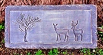 Deer Bench Top Concrete Mold .150 Plastic Mould 31" X 14" 2.5". Fixed Price $134.96.