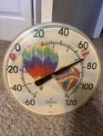 Springfield Thermometer With & Scale -60 To 120. Hot Air Balloons.. Fixed Price $30.00.