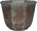 Patio Planter Indoor/outdoor Uv Resistant Resin Flower/herb Pot Weathered Copper. Fixed Price $44.99.