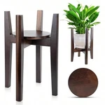 Adjustable Wooden Stand Indoor Mid Century Planter Holder Fits 8 To 12 Inc. Fixed Price $30.10.