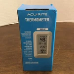 Acurite Wireless Thermometer Indoor - Outdoor With Clock 00826HDA2 816601 New. Fixed Price $12.50.