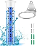 Pacetap 7" Large Capacity Rain Gauge Outdoor, Transparent. Fixed Price $16.14.