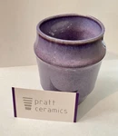 Pratt Ceramics Purple Glossy Art Pottery Round Planter Indoor Outdoor. Fixed Price $70.00.