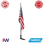 Camco 20' Telescoping Flagpole Kit Rv Aluminum Adjustable Mount American 51600. Fixed Price $238.12.