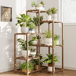 Bamworld Indoor Outdoor Plant Stand Shelf Corner Table 7 Pots Holder. Fixed Price $32.99.