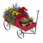 Shine Company Decorative Wagon Garden Planter Wooden Yard Dcor For. Fixed Price $75.41.