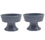 Temp-tations Woodland Set Of (2) Pedestal Stands In Slate Blue. Fixed Price $29.99.