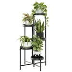 Bamworld Corner Plant Stand Tall Shelf Metal 5 Tier Foldable Holder. Fixed Price $35.99.