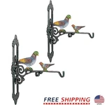 Sturdy Cast Iron Garden Hanger Hummingbird Feeder House Flower Pots 2 Pack. Fixed Price $56.71.