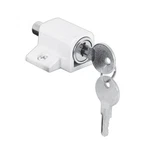 Prime-line 9862 Sliding Door Keyed Lock, Push-in Replace 1-3/4 In., White. Fixed Price $33.99.
