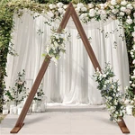 Chic Wood Triangle Wedding Arch Backdrop Stand Decorative Frame Flower Row. Fixed Price $109.91.