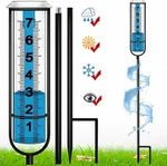 Finest+ Upgraded Rain Gauge, 7" Freeze Proof Outdoor Best Rated, L.... Fixed Price $16.99.
