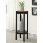 Convenience Concepts Newport Deluxe 2 Tier Plant Stand Faux Cement/black. Fixed Price $79.24.