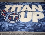Tennessee Titans Flag Nfl Football Man Cave Sports Blue Banner 58X35 "titan Up". Fixed Price $12.99.