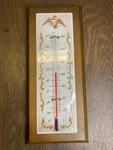 1970S Springfield Indoor Wall Wood &enamel Thermometer Pluribus Unum Eagle Usa. Fixed Price $49.99.