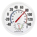 Circrane 13.25 Inch Round Thermometer With Hygrometer, Large Indoor Wall Patio B. Fixed Price $29.95.