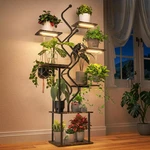 63 Inch Plant Stand With Grow Light, 7-TIER Indoor Shelf For Living Room & Patio. Fixed Price $84.97.