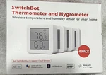 Switchbot 4 Pack Smart Hygrometer Thermometer Bluetooth Meter.. Fixed Price $54.99.