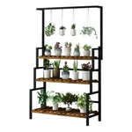 Metal Plant Stand 3-TIER Rack Flower Pot Shelf Garden Indoor Outdoor Display Usa. Fixed Price $83.66.
