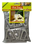 The Decksaver Toes For 4 Summer Plant Pots, Grey 0.5" Pack Of 12. Fixed Price $10.95.