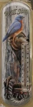 Bluebird Tin Thermometer Nostalgic Metal Wall Hanging Wildlife Song New. Fixed Price $24.50.