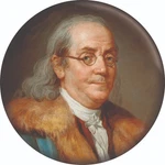 Magnet - Ducreux 1777 Benjamin Franklin Portrait Founding Father Art Usa 2.25". Fixed Price $9.99.