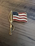 Vintage Premier Designs Pd Collectible American Flag On Pole Lapel Pin. Fixed Price $20.00.