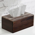 Mygift Rustic Distressed Textured Torched Wood Rectangle Tissue Box Holder Cover. Fixed Price $22.99.
