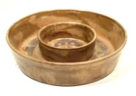 Brown County Hills Pottery Vintage Divided Bowl. Fixed Price $29.99.