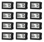 12 Pack Mini Small Digital Hygrometer Thermometer Indoor Temperature And Humi.... Fixed Price $29.74.