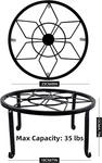 3 Pack Metal Plant Stands For Flower Pot, Heavy Duty Black Iron Potted .... Fixed Price $33.63.