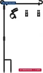 Hoosun Garden Flag Stand,premium Holder Pole Metal Powder-coated Wea. Fixed Price $14.13.